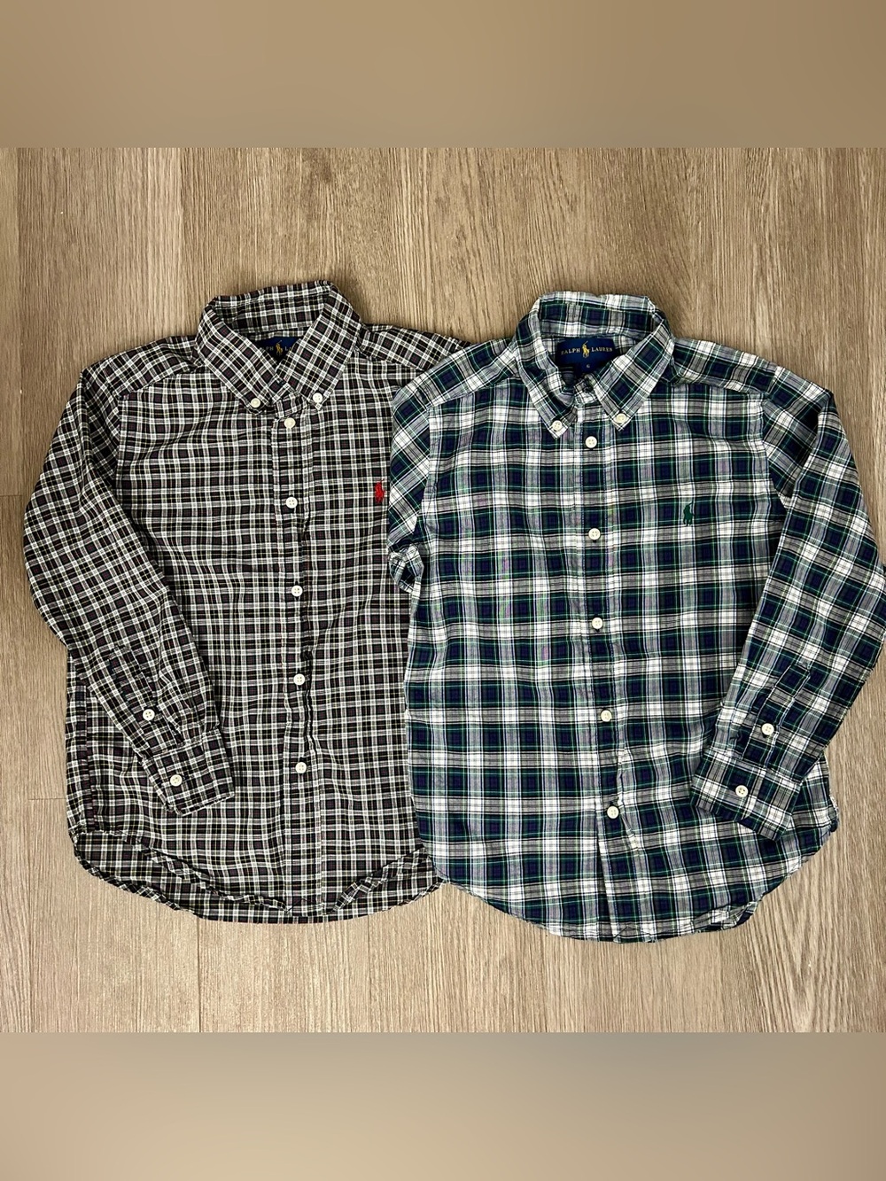 Ralph Lauren Boys Size 6 Plaid Button Down Shirt Bundle
